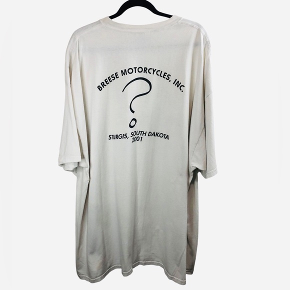 Vintage Y2k Sturgis Rally Breese Motorcycles Unveiling XXXL Graphic 02 Tee Shirt - Picture 3 of 10